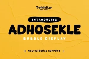 Adhosekle Font