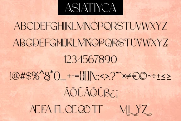 Asiatiyca Font