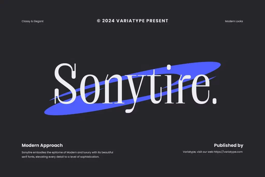 Sonytire Font