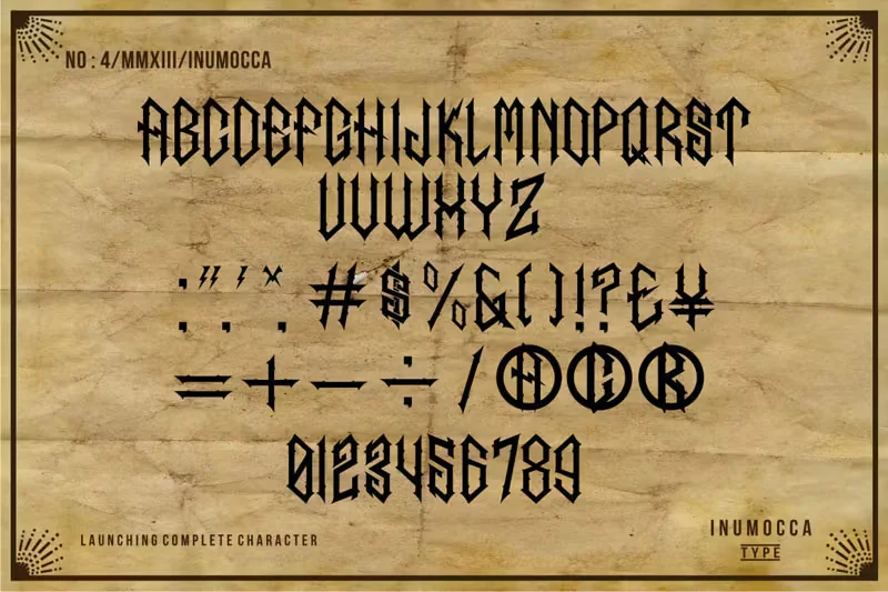 The Inumocca Font