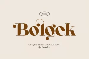 Bolgek Font