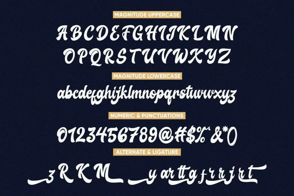 Magnitude Font