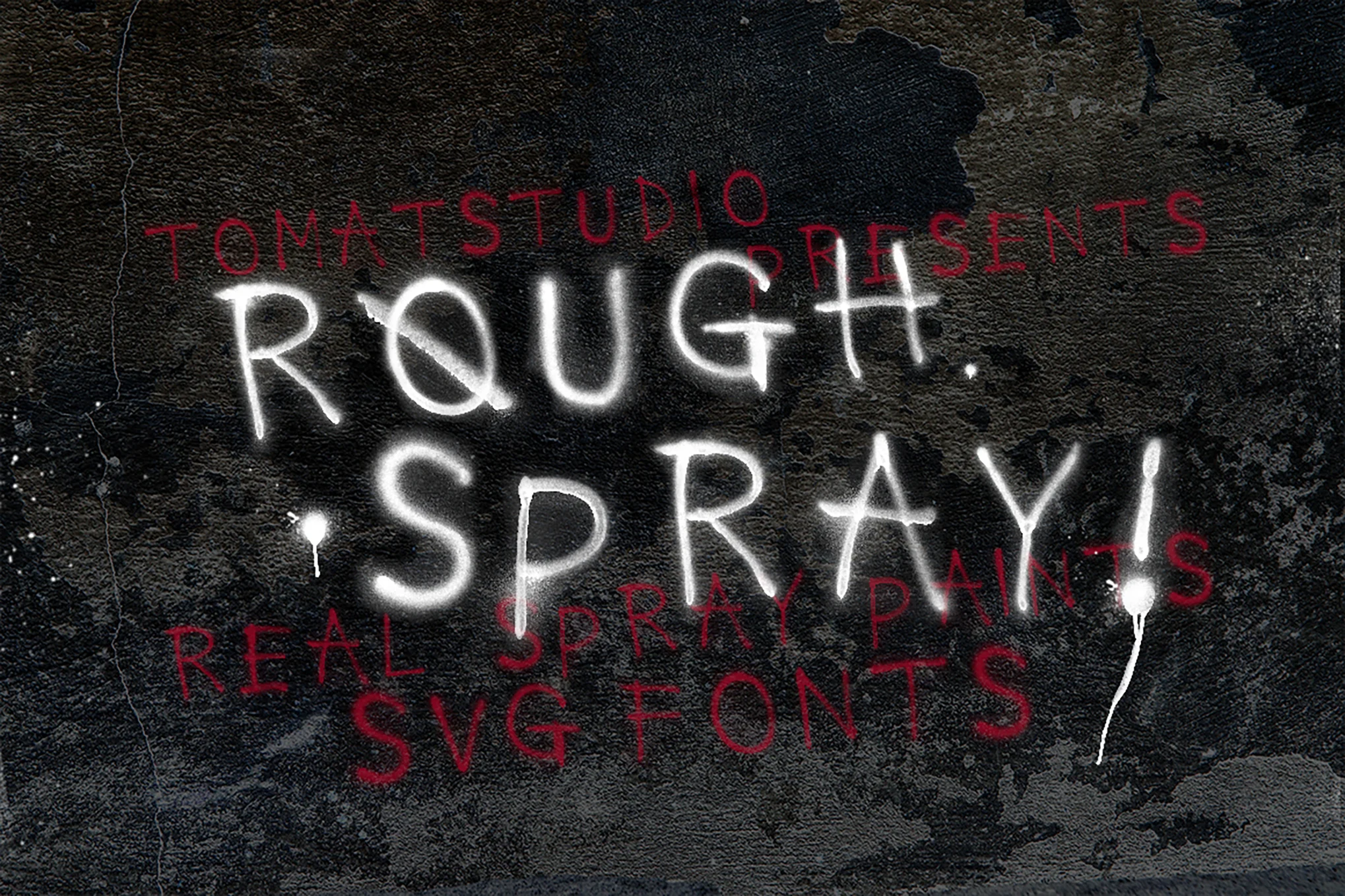 Rough Spray Font