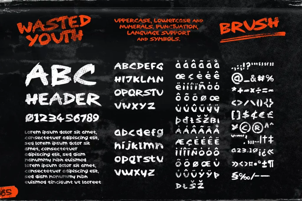 Wasted Youth Font