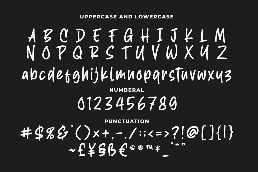 Right Howers Font