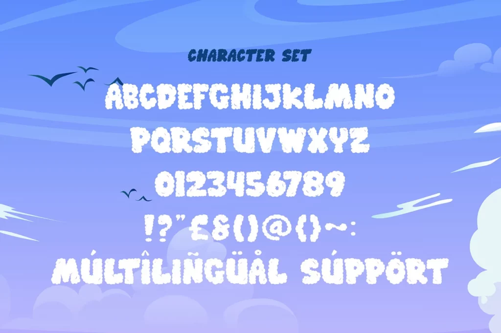 Clouds Well Font