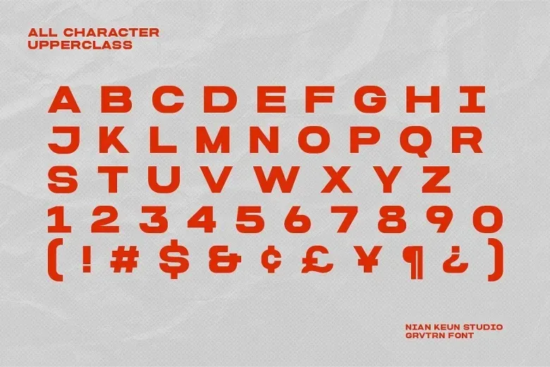 GRVTRN Font