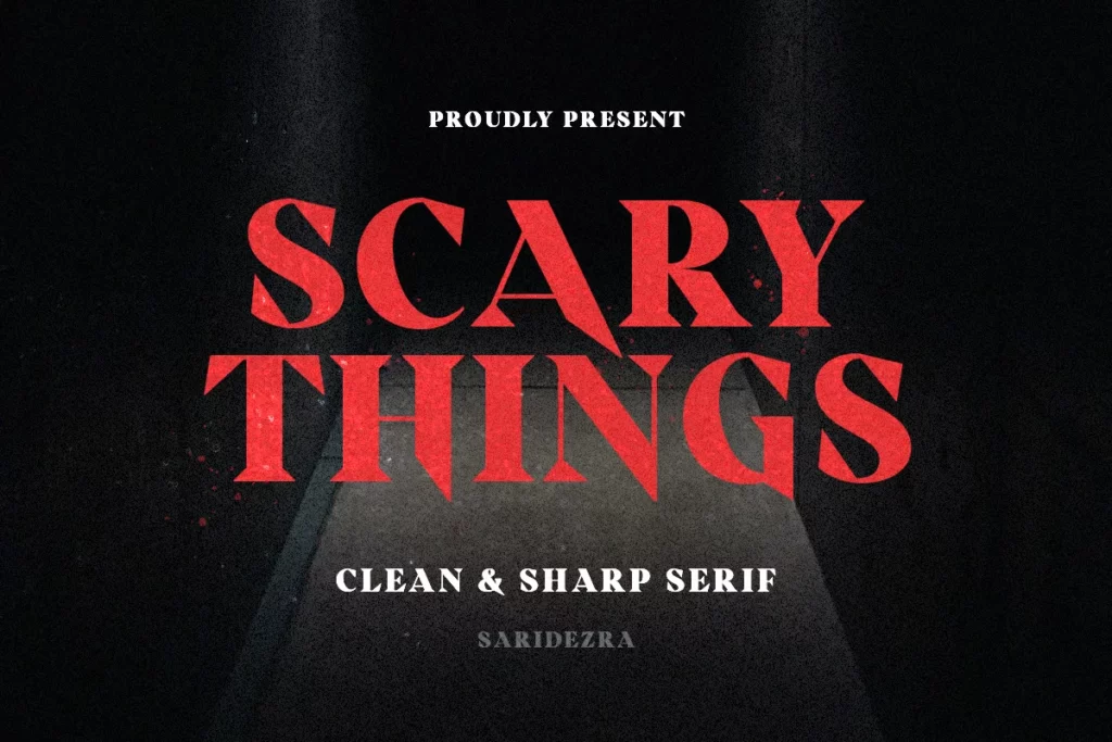 Scary Things Font