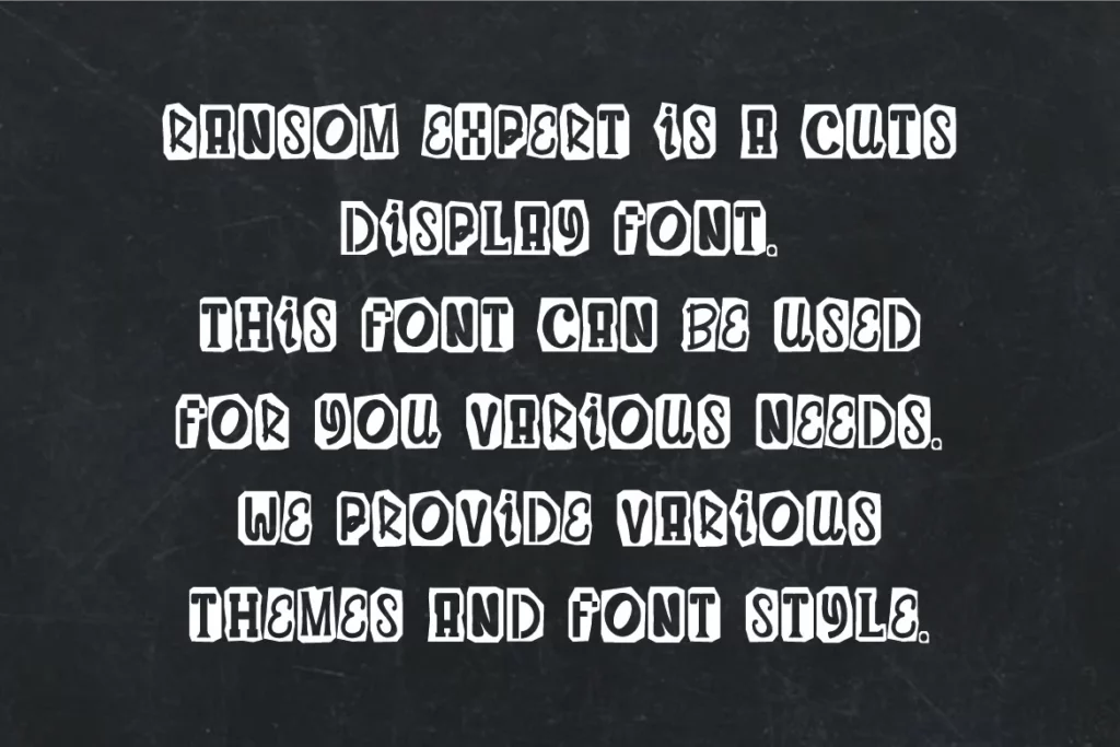 Ransom Expert Font