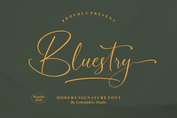 Bluestry Font