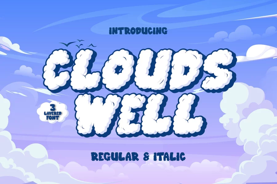 Clouds Well Font