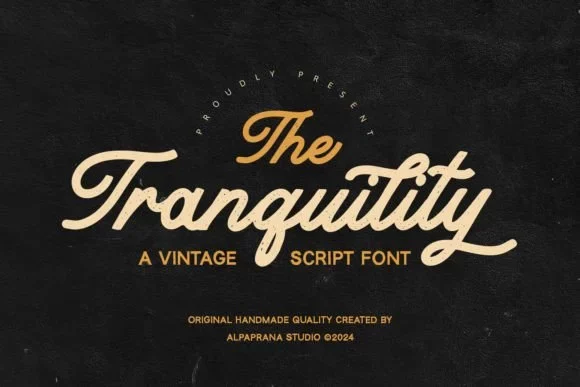 Tranquility Font